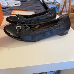 AGL Monica cap toe black ballet flats - Size 41.5 (US 10 / 10.5)